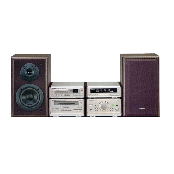 Technics SC-HD60 Operating Instructions Manual