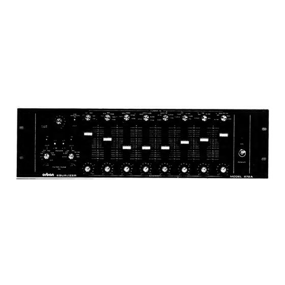Orban 672A Operating Manual