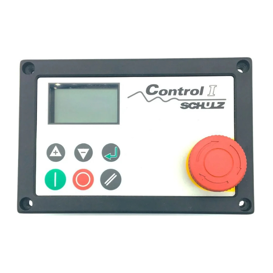 Schulz Control I Instruction Manual