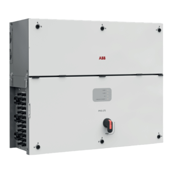 ABB PVS-175-TL Quick Installation Manual