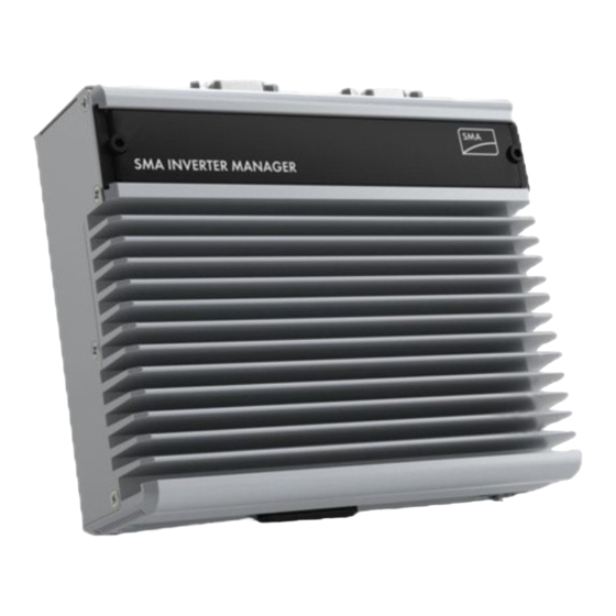 SMA INVERTER MANAGER Installation Manual