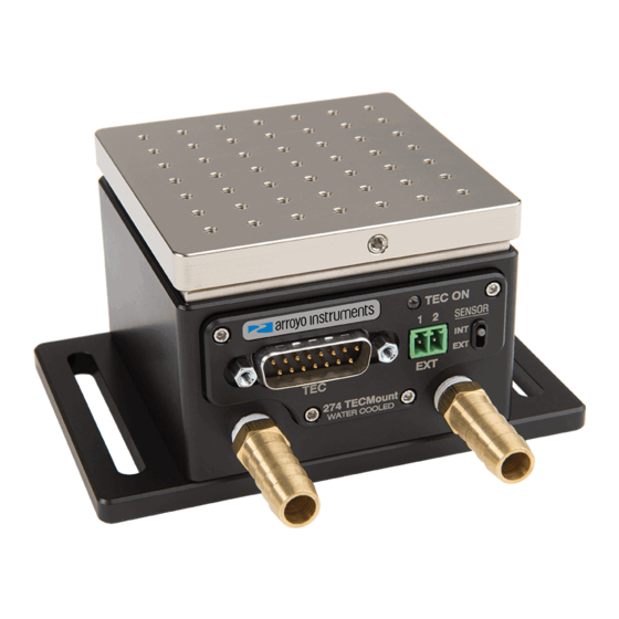 Arroyo Instruments TECMount 274 Manuals