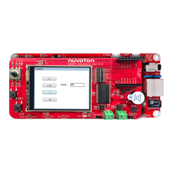 Nuvoton NuMicro emWin M480 Series Quick Start Manual