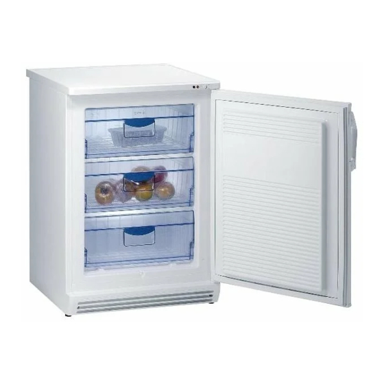 Gorenje F 6101 W Manual