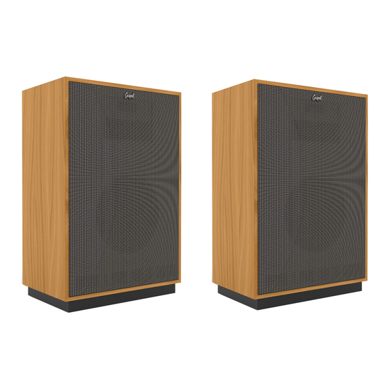 Klipsch Cornwall Owner's Manual
