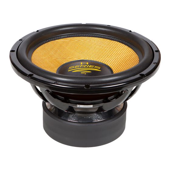 Audio System H 15 SPL User Manual