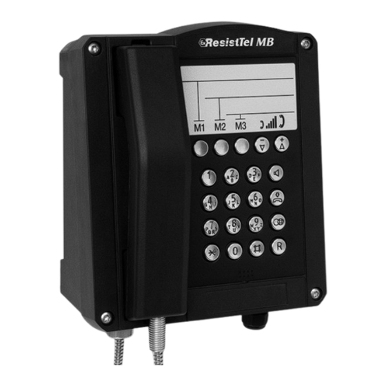 FHF RESISTEL MB Operating Instructions Manual