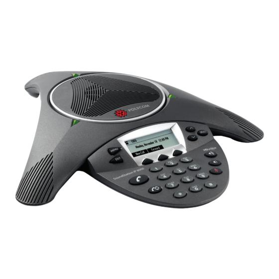 Polycom SoundStation IP6000 Quick Start Manual