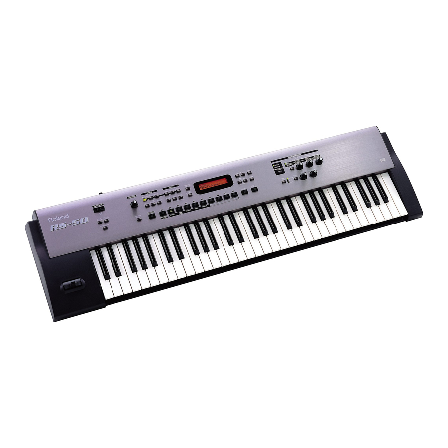 Roland RS-50 Manual