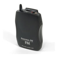 Williams Sound Personal PA R35 Instructions For Use And Care Manual