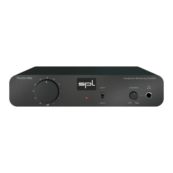 SPL Phonitor One Manual