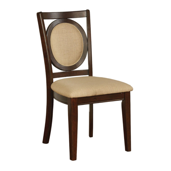 Furniture of America CM3306SC-2PK Assembly Instructions