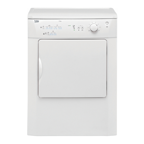 Beko DRVT 61 W Installation & Operating Instructions And Drying Guidance