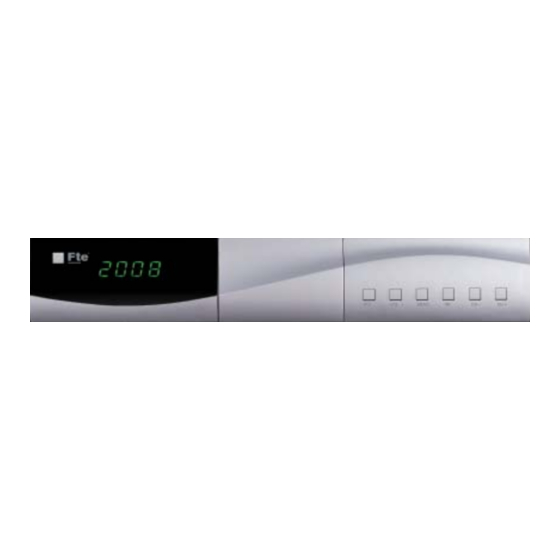 FTE Maximal MAX S101 HDMI Manual