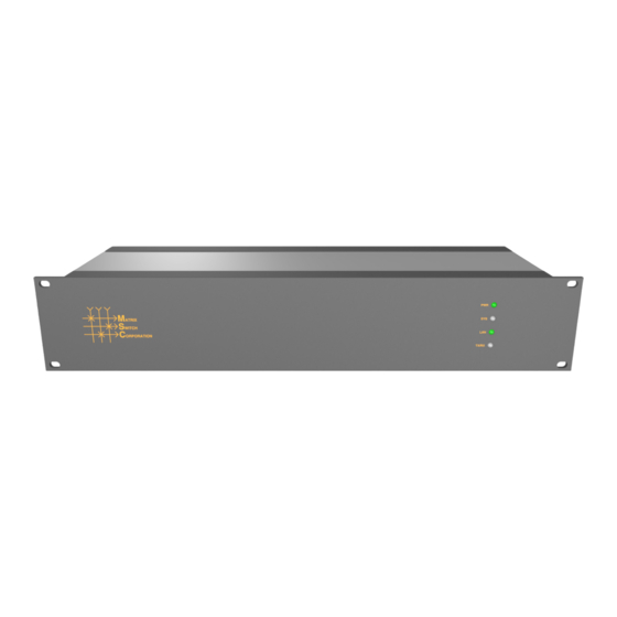 Matrix Switch Corporation MSC-2HD1624S Product Manual