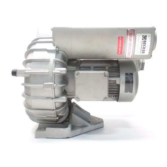 Becker SV 5.250 Operating Instructions
