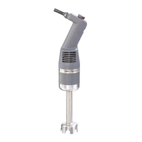 Robot Coupe Mini MP 160 V.V. Quick Start Manual