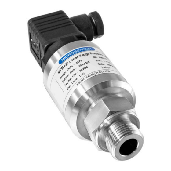 Microsensor MPM430 Operation Manual