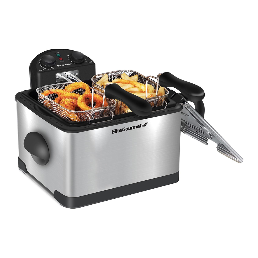 1.5 Qt. Electric Immersion Deep Fryer with Lid