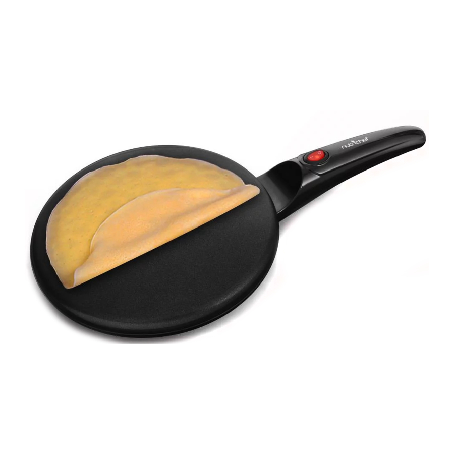 NUTRICHEF PKCRM08 - Crepe Maker Hot Plate Cooktop Manual