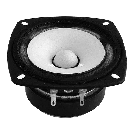 Fostex FE83E Specifications