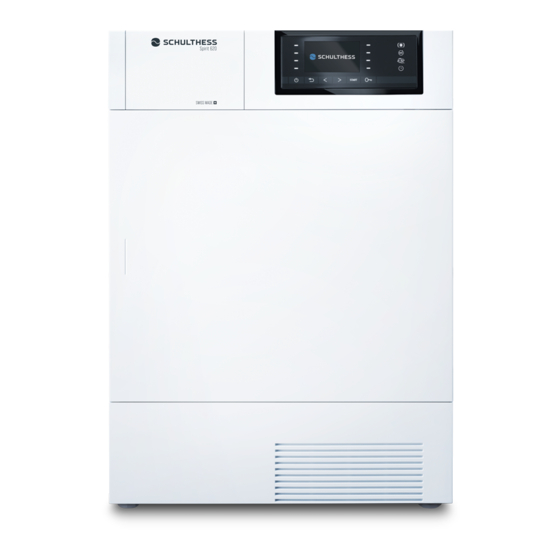Schulthess Spirit 620 Brief Operating Instruction