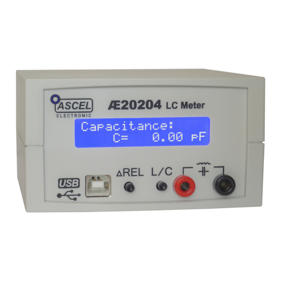 ASCEL Electronic AE20204 Assembly And Operation Manual