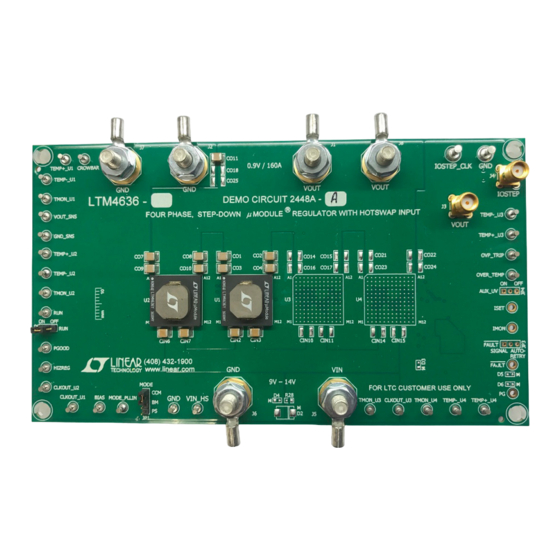 Linear ANALOG DEVICES DC2448A-A Demo Manual
