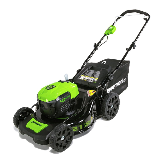 GreenWorks MO40L01 Operator's Manual