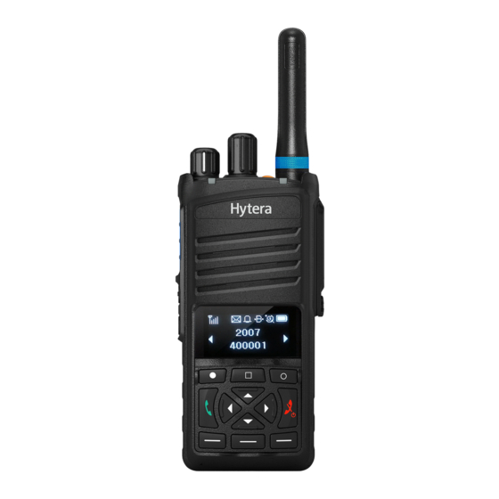 Hytera PT350 Quick Reference Manual