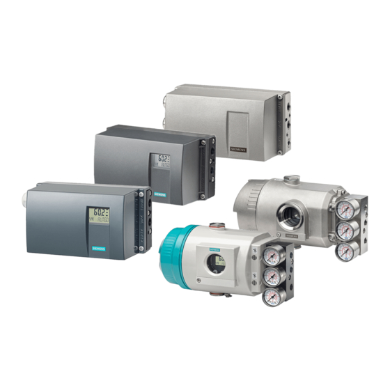 Siemens SIPART Series Compact Operating Instructions