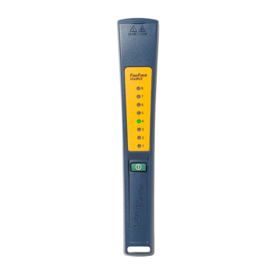 Fluke FindFiber Source Instruction Sheet