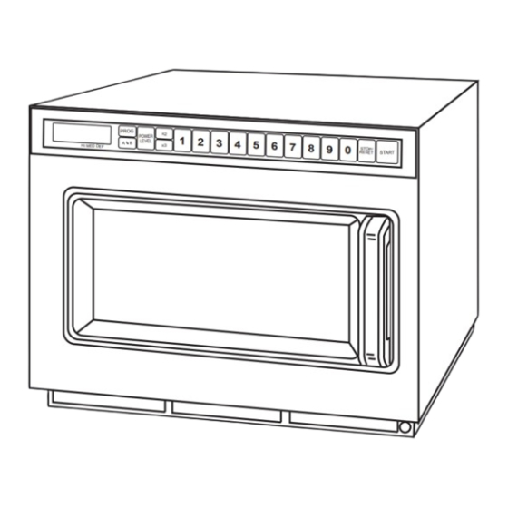 Panasonic NE2157R - COMMERCIAL MICROWAVE OVEN Manuals