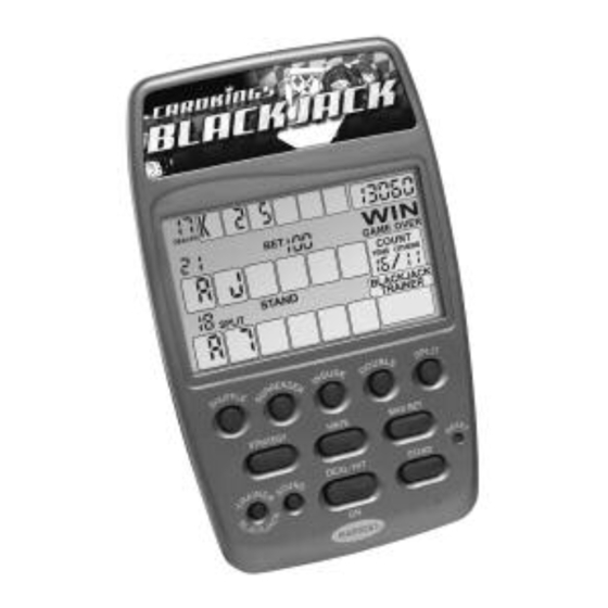 Radica Games CADKINGS BLACKJACK Instruction Manual