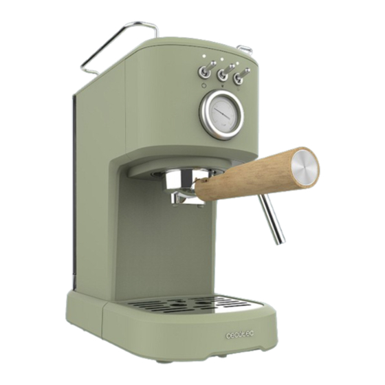 cecotec Cumbia Power Espresso 20 Retro Green Instruction Manual