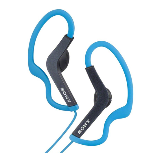 Sony MDR-AS200 Operating Instructions