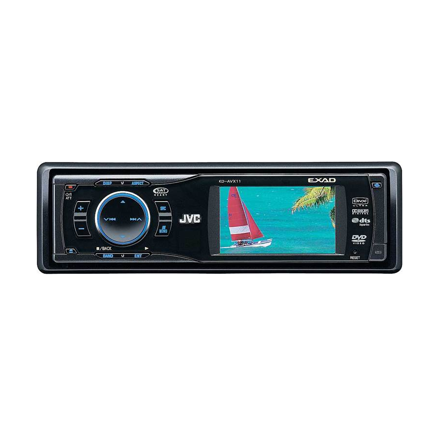 JVC KD-AVX11 Instructions Manual