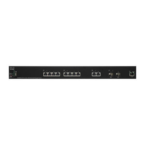 Cisco SG350XG-2F10 Quick Start Manual