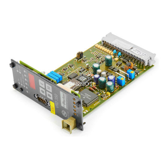 Parker VRD350 Series Installation Manual