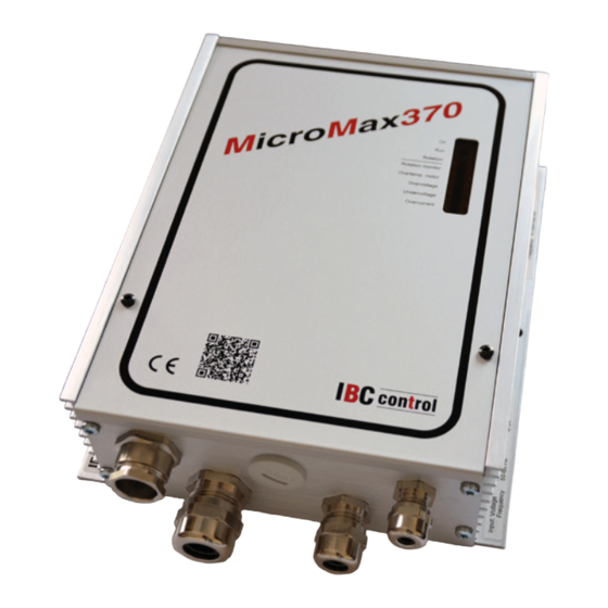 IBCcontrol MicroMax370 Manual