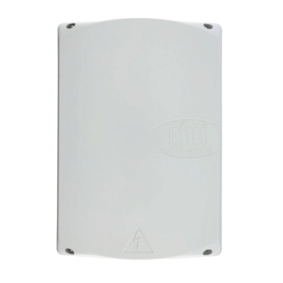 DITEC E1T Installation Manual