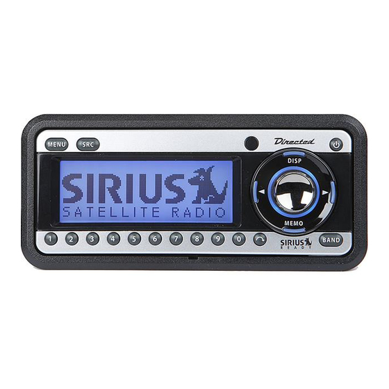 Directed SIRIUS FM-SC 1 User's Installation Manual