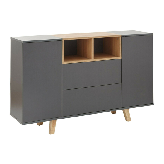 GFW MODENA SIDEBOARD CONSOLE Assembly Instructions Manual