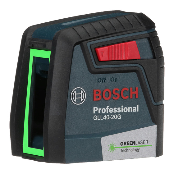 Bosch GLL40-20G Manuals