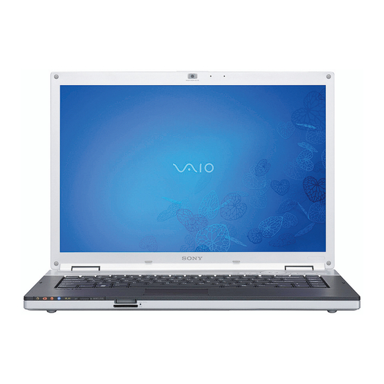 Sony VAIO VGN-FZ240E Specifications
