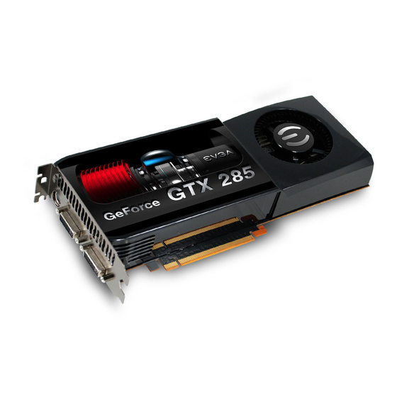 EVGA GTX 285 User Manual