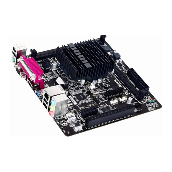 Gigabyte GA-J1800M-D2P User Manual