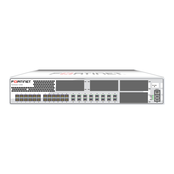 Fortinet FortiGate-1240B Quick Start Manual