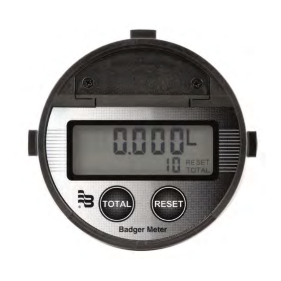 Badger Meter ILR710 Installation And Operation Manual