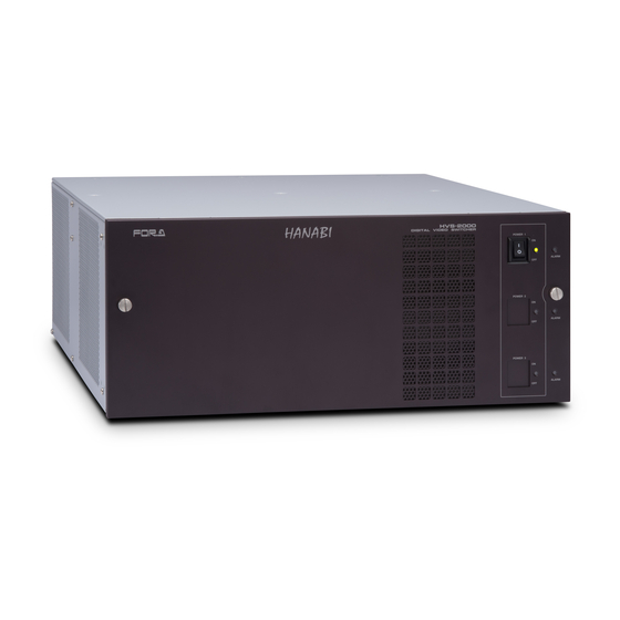 FOR-A HVS-2000EX Installation Manual